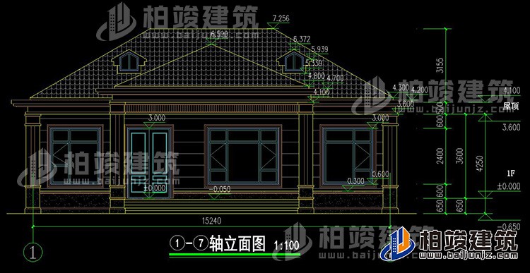 正立面图